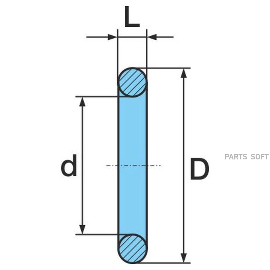 $ Кольцо резин. 37х2,6 H//LL =03.104.0007.0002