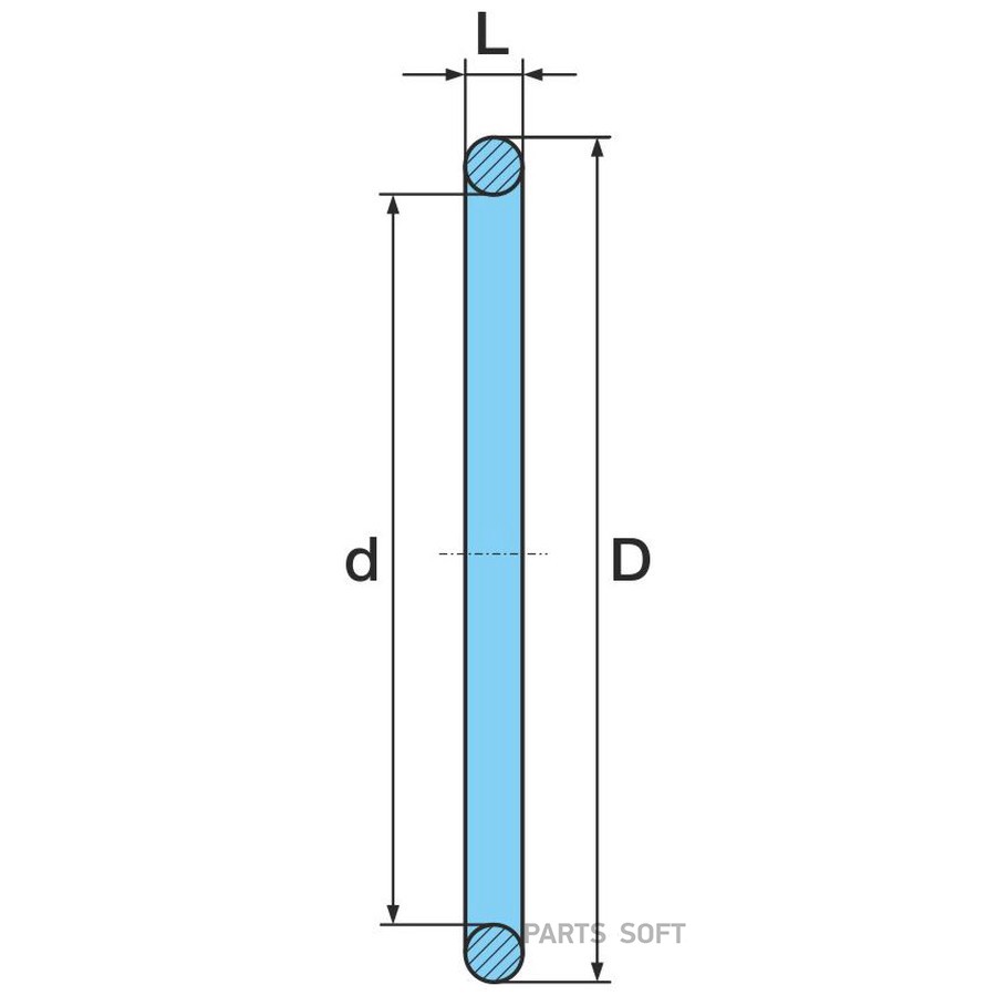 Кольцо BPW / резиновое - цапфы оси . Eco-10т . ?100-?3 /  Oe