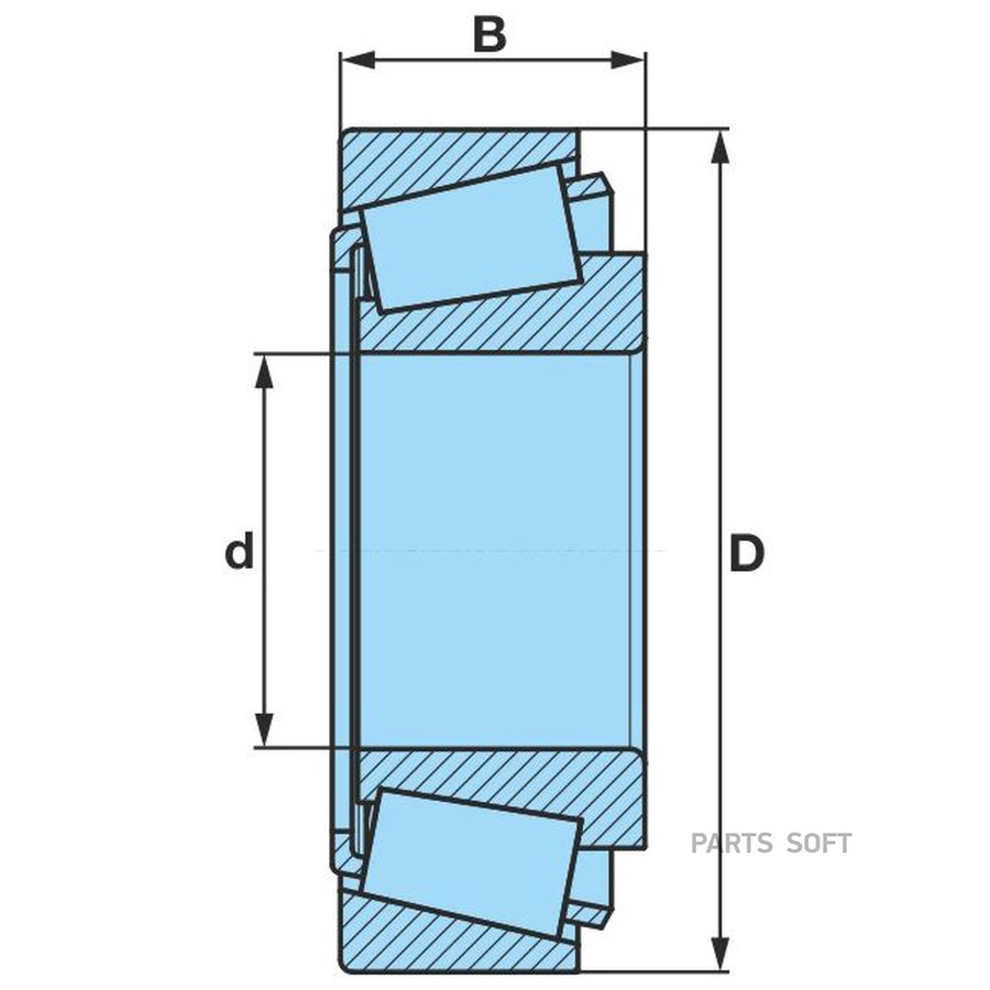 $ Подшипник 16т ступицы / 32314 _ 70*150*54 _  / BPW 0264102700