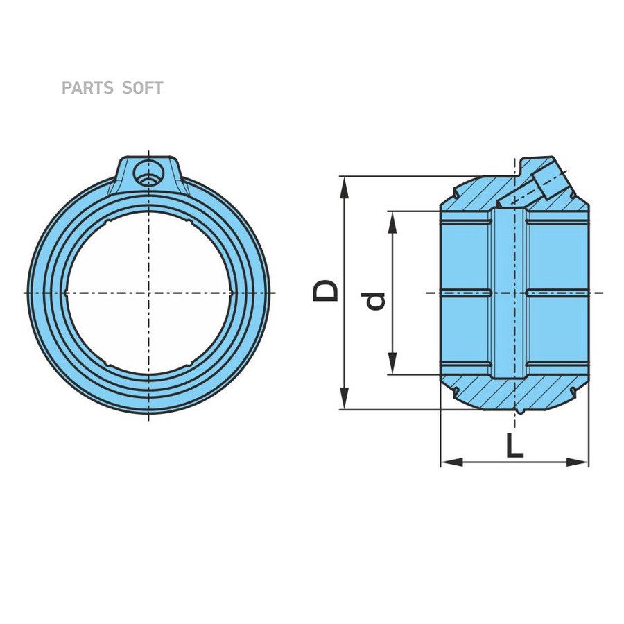 $ Втулка BPW / торм вала _ шаровая-стальная _ у трещетки _ New _ без масленки /