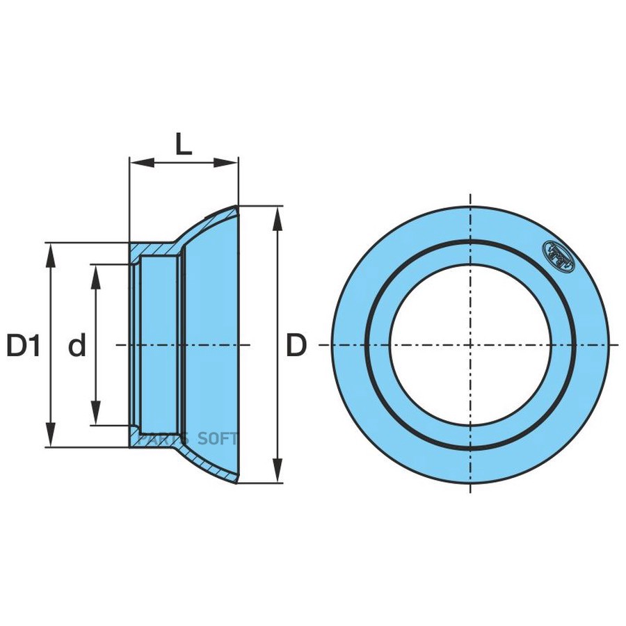 Пыльник тормозного вала BPW