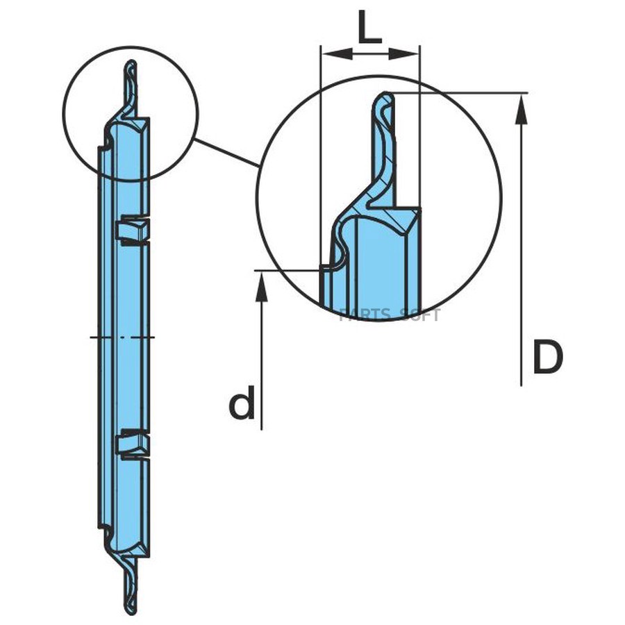 Пыльник ступицы BPW Eco 10T  D=168/133X15 (с ECO Seal не используется)