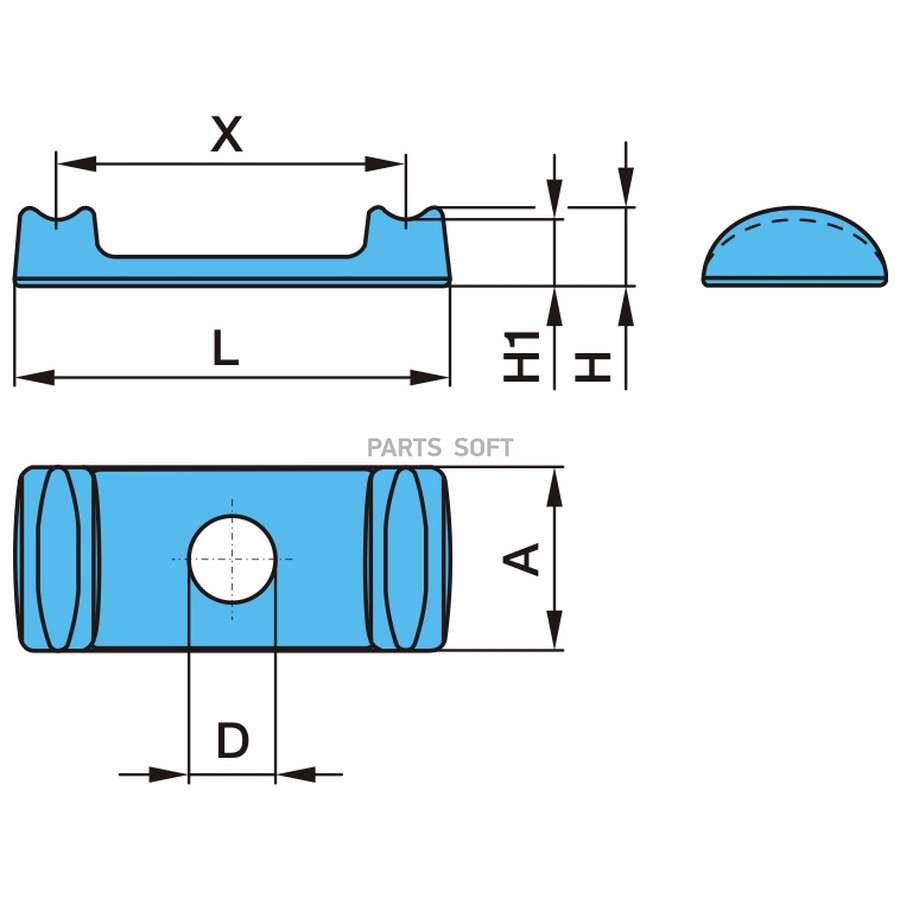 Сегмент сдвоенный F150 (см 03.345.21.01.0x2)