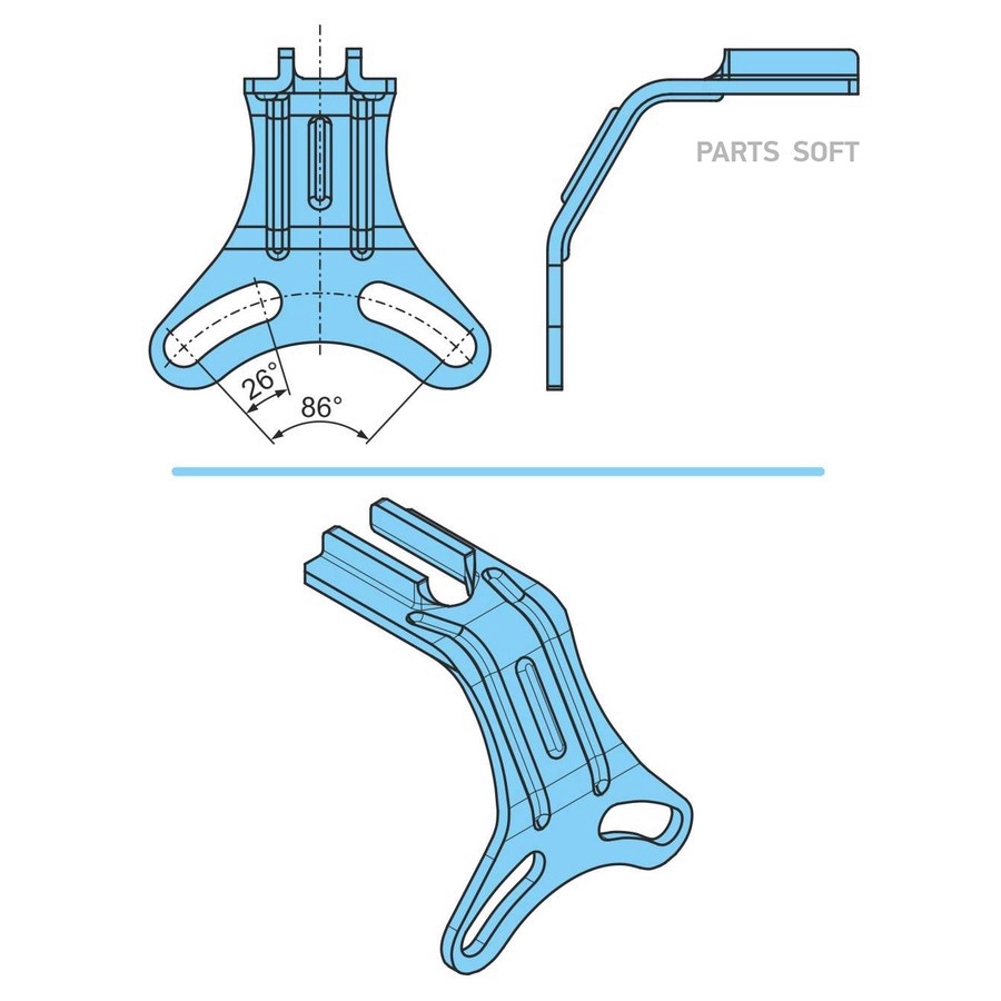 $ Кронштейн трещетки AGS (=0316525190)