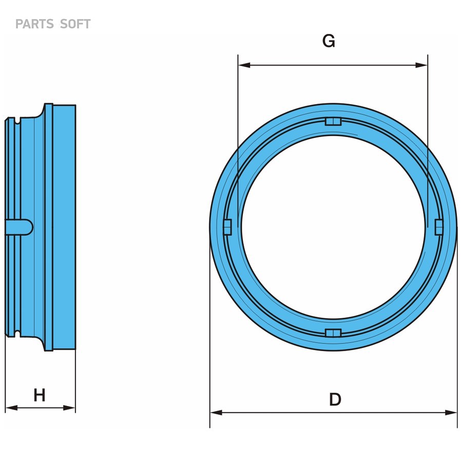 Гайка балансира W-агр. ресс. 120  M180X4