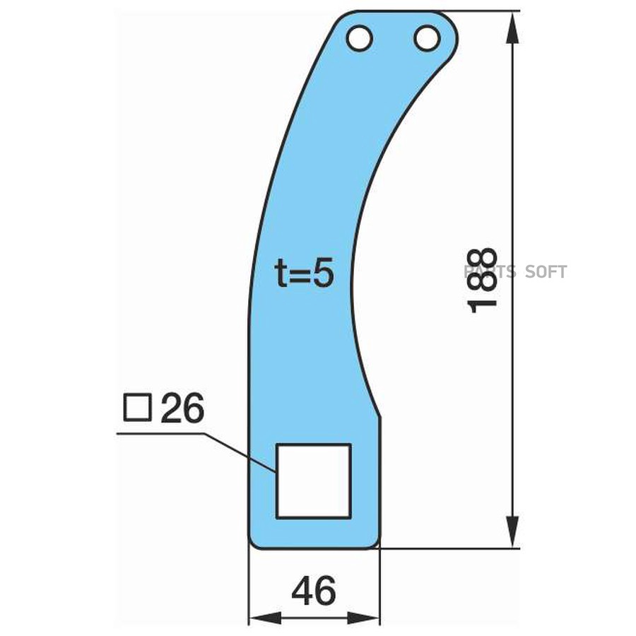 Кронштейн механизма подъемной оси подвески прицепа BPW/ Oe