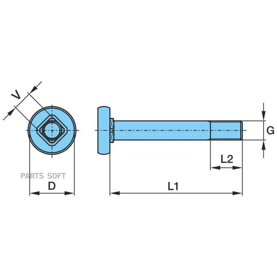 Болт M24 x171/d56  ECOairCompact  - 10.9